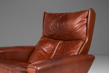 Load image into Gallery viewer, Danish Modern 'Fåtölj' Model 68 Lounge Chair & Ottoman in Leather by Georg Thams for A. S. Vejen, Denmark, c. 1960's-ABT Modern