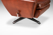 Load image into Gallery viewer, Danish Modern 'Fåtölj' Model 68 Lounge Chair & Ottoman in Leather by Georg Thams for A. S. Vejen, Denmark, c. 1960's-ABT Modern
