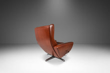 Load image into Gallery viewer, Danish Modern 'Fåtölj' Model 68 Lounge Chair & Ottoman in Leather by Georg Thams for A. S. Vejen, Denmark, c. 1960's-ABT Modern