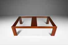 Load image into Gallery viewer, Danish Modern Low Profile Coffee Table in Teak w/ Glass Top by Skrillinge Mobelfabrik, Denmark, c. 1970s-ABT Modern