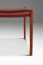 Load image into Gallery viewer, Danish Modern Model 77A Ottoman in Teak & Leather by Niels Otto Møller for J.L. Møller Mobelfabrik, Denmark, c. 1960's-ABT Modern