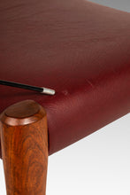 Load image into Gallery viewer, Danish Modern Model 77A Ottoman in Teak & Leather by Niels Otto Møller for J.L. Møller Mobelfabrik, Denmark, c. 1960's-ABT Modern