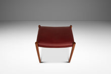 Load image into Gallery viewer, Danish Modern Model 77A Ottoman in Teak & Leather by Niels Otto Møller for J.L. Møller Mobelfabrik, Denmark, c. 1960's-ABT Modern