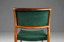 Load image into Gallery viewer, Danish Modern Model 80 Dining Chair / Desk Chair in Rosewood and Velvet by Niels Otto Møller for J.L. Møller Mobelfabrik, Denmark, c. 1960's-ABT Modern