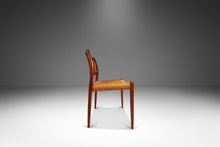 Load image into Gallery viewer, Danish Modern Model 83 Teak Dining Chair w/ Paper Cord Seat by Niels Otto Møller for J.L. Møller Mobelfabrik, Denmark, c. 1960's-ABT Modern
