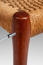 Load image into Gallery viewer, Danish Modern Model 83 Teak Dining Chair w/ Paper Cord Seat by Niels Otto Møller for J.L. Møller Mobelfabrik, Denmark, c. 1960's-ABT Modern