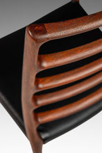 Load image into Gallery viewer, Danish Modern Møller Model No. 82 Ladderback Side Chair in Teak & Leather for J.L. Møllers Møbelfabrik, Denmark, c. 1960s-ABT Modern