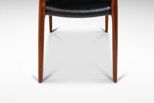 Load image into Gallery viewer, Danish Modern Møller Model No. 82 Ladderback Side Chair in Teak & Leather for J.L. Møllers Møbelfabrik, Denmark, c. 1960's-ABT Modern