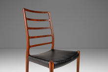 Load image into Gallery viewer, Danish Modern Møller Model No. 82 Ladderback Side Chair in Teak & Leather for J.L. Møllers Møbelfabrik, Denmark, c. 1960's-ABT Modern