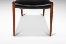 Load image into Gallery viewer, Danish Modern Møller Model No. 82 Ladderback Side Chair in Teak & Leather for J.L. Møllers Møbelfabrik, Denmark, c. 1960's-ABT Modern