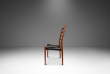 Load image into Gallery viewer, Danish Modern Møller Model No. 82 Ladderback Side Chair in Teak & Leather for J.L. Møllers Møbelfabrik, Denmark, c. 1960's-ABT Modern