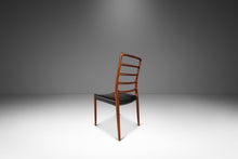 Load image into Gallery viewer, Danish Modern Møller Model No. 82 Ladderback Side Chair in Teak & Leather for J.L. Møllers Møbelfabrik, Denmark, c. 1960's-ABT Modern