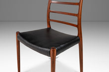 Load image into Gallery viewer, Danish Modern Møller Model No. 82 Ladderback Side Chair in Teak & Leather for J.L. Møllers Møbelfabrik, Denmark, c. 1960's-ABT Modern