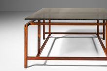 Load image into Gallery viewer, Danish Modern Rosewood & Smoked Glass Coffee Table by Henning Nørgaard for Komfort of Denmark, c. 1960's-ABT Modern