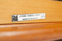 Load image into Gallery viewer, Danish Modern Sculptural Sofa / Loveseat in Teak & New Oatmeal Fabric by Jydsk Mobelvaerk, Denmark, 1960's-ABT Modern