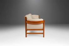 Load image into Gallery viewer, Danish Modern Sculptural Sofa / Loveseat in Teak & New Oatmeal Fabric by Jydsk Mobelvaerk, Denmark, 1960's-ABT Modern