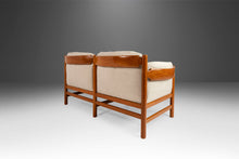 Load image into Gallery viewer, Danish Modern Sculptural Sofa / Loveseat in Teak & New Oatmeal Fabric by Jydsk Mobelvaerk, Denmark, 1960's-ABT Modern