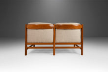 Load image into Gallery viewer, Danish Modern Sculptural Sofa / Loveseat in Teak & New Oatmeal Fabric by Jydsk Mobelvaerk, Denmark, 1960's-ABT Modern