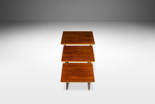Load image into Gallery viewer, Danish Modern Set of Three Nesting Tables in Teak by Kai Kristiansen for Vildbjerg Møbelfabrik, Denmark, c. 1960's-ABT Modern