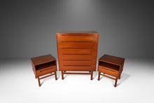 Load image into Gallery viewer, Danish Modern Six-Drawer Tall Dresser w/ Matching End Tables in Teak by Nils Jonsson for Torring Møbelfabrik Produced by HJN Mobler, c. 1960-ABT Modern