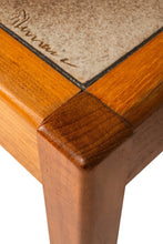 Load image into Gallery viewer, Danish Modern Sofa Table with Tile Inlay by Poul H. Poulsen for Gangsø Møbler, Denmark, c. 1970's-ABT Modern