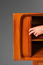 Load image into Gallery viewer, Danish Modern Tambour Door Credenza in Teak by Bernhard Pedersen for Bernh. Pedersen & Søn, Denmark, c. 1960's-ABT Modern