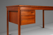 Load image into Gallery viewer, Danish Modern Teak Writer's Desk with Sliding Top by Peter Løvig Nielsen for Løvig Dansk, Denmark, c. 1960's-ABT Modern