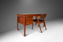 Load image into Gallery viewer, Danish Modern Teak Writer's Desk with Sliding Top by Peter Løvig Nielsen for Løvig Dansk, Denmark, c. 1960's-ABT Modern