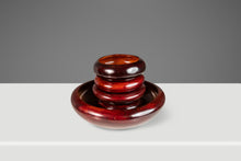 Load image into Gallery viewer, Danish Organic Modern Minimalist Hand-Turned Serving Bowls in Solid Cherry Wood, USA, c. 1960's-ABT Modern