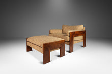 Load image into Gallery viewer, Early Low Profile Lounge Chair & Ottoman Set by Adrian Pearsall for Craft Associates in Original Tweed Fabric, USA, c. 1960s-ABT Modern