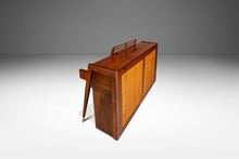 Load image into Gallery viewer, Early Mid-Century Modern Baldwin Acrosonic Piano in Walnut and Caning, USA, c. 1961-ABT Modern