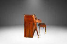 Load image into Gallery viewer, Early Mid-Century Modern Baldwin Acrosonic Piano in Walnut and Caning, USA, c. 1961-ABT Modern