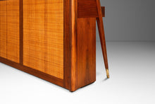 Load image into Gallery viewer, Early Mid-Century Modern Baldwin Acrosonic Piano in Walnut and Caning, USA, c. 1961-ABT Modern