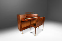 Load image into Gallery viewer, Early Mid-Century Modern Baldwin Acrosonic Piano in Walnut and Caning, USA, c. 1961-ABT Modern