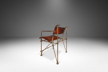 Load image into Gallery viewer, Early Patinaed Wrought Iron and Leather Armchair Lounge Chair / Armchair Attributed to Ilana Goor, Israel, c. 1960's-ABT Modern
