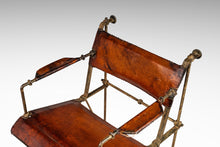 Load image into Gallery viewer, Early Patinaed Wrought Iron and Leather Armchair Lounge Chair / Armchair Attributed to Ilana Goor, Israel, c. 1960's-ABT Modern