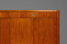 Load image into Gallery viewer, Elegant Mid-Century Danish Modern Cabinet / Sideboard / Credenza in Teak & Brass by D-Scan, c. 1980's-ABT Modern