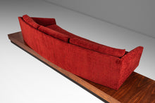 Load image into Gallery viewer, Expansive 12-Foot Mid-Century Modern Brutalist Platform Sofa in Walnut & Red Tweed by Adrian Pearsall for Craft Associates, USA, c. 1960's-ABT Modern