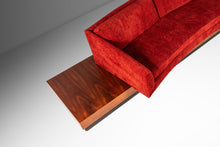 Load image into Gallery viewer, Expansive 12-Foot Mid-Century Modern Brutalist Platform Sofa in Walnut & Red Tweed by Adrian Pearsall for Craft Associates, USA, c. 1960's-ABT Modern