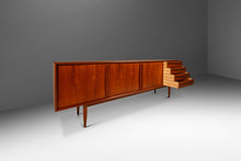 Load image into Gallery viewer, Expansive 8ft Danish Mid-Century Modern Credenza in Teak by Svend A. Madsen for Falster Møbelfabrik, Denmark, c. 1960s-ABT Modern