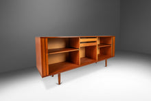 Load image into Gallery viewer, Expansive Danish Mid-Century Modern Credenza / Sideboard w/ Tambour Doors in Teak Attributed to Arne Vodder, Denmark, c. 1960s-ABT Modern