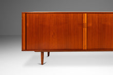 Load image into Gallery viewer, Expansive Danish Mid-Century Modern Credenza / Sideboard w/ Tambour Doors in Teak Attributed to Arne Vodder, Denmark, c. 1960s-ABT Modern