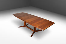 Load image into Gallery viewer, Expansive Danish Mid Century Modern Extension Dining Table in Teak w/ Two Leaves, Denmark, c. 1960's-ABT Modern