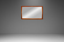 Load image into Gallery viewer, Expansive Mid-Century Modern Wall Hanging Mirror in Solid Walnut by Drexel, USA, c. 1960s-ABT Modern