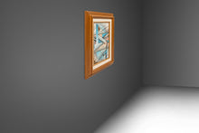 Load image into Gallery viewer, Framed / Signed Mid-Century Modern Geometric Abstraction Oil on Canvas Painting by Fred Blassingham, USA, c. 1980s-ABT Modern