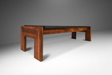 Load image into Gallery viewer, Heirloom Brutalist Mid-Century Modern Coffee Table in Solid Walnut & Slate by Adrian Pearsall for Craft Associates, USA, c. 1960's-ABT Modern