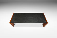 Load image into Gallery viewer, Heirloom Brutalist Mid-Century Modern Coffee Table in Solid Walnut & Slate by Adrian Pearsall for Craft Associates, USA, c. 1960's-ABT Modern