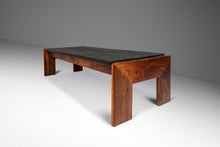 Load image into Gallery viewer, Heirloom Brutalist Mid-Century Modern Coffee Table in Solid Walnut & Slate by Adrian Pearsall for Craft Associates, USA, c. 1960's-ABT Modern