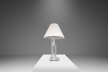 Load image into Gallery viewer, Hollywood Regency Geometric Sculptural "Skyscraper" Prism Table Lamp in Translucent Lucite, USA, c. 1970's-ABT Modern