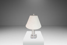 Load image into Gallery viewer, Hollywood Regency Geometric Sculptural "Skyscraper" Prism Table Lamp in Translucent Lucite, USA, c. 1970's-ABT Modern